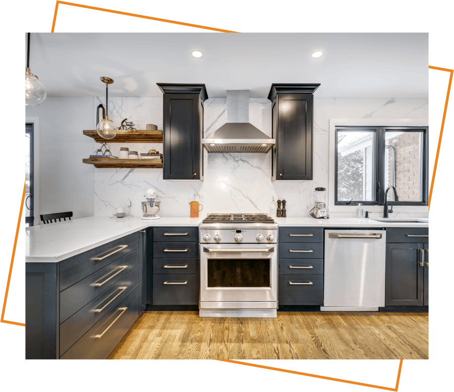 Renovated modern kitchen